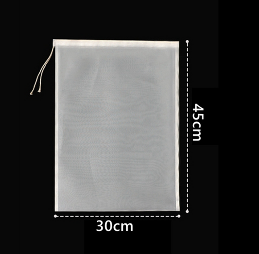 Punga reutilizabila cu plasa fina pentru strecurarea alimentelor 30cm x 45cm