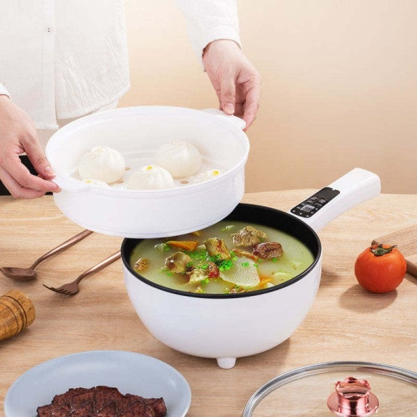Tigaie Electrică Inteligentă Multifuncțională 3L/4L, 26/30 cm – Plită Digitală Antiaderentă, pentru Gătit Rapid și Sănătos fără Aragaz
