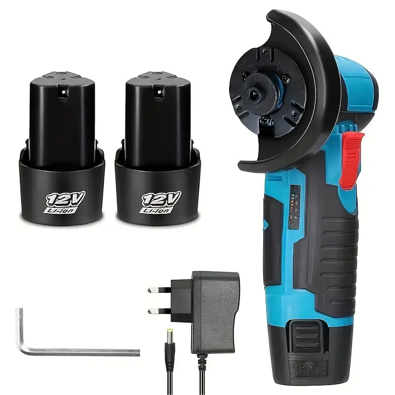 Mini Polizor Unghiular Portabil | 48V, 2 Acumulatori, 2 Discuri Incluse