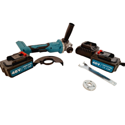 Polizor Unghiular WERSTIL, cu 2 Acumulatori Li-Ion 48V, Incarcator si cutie pentru transport