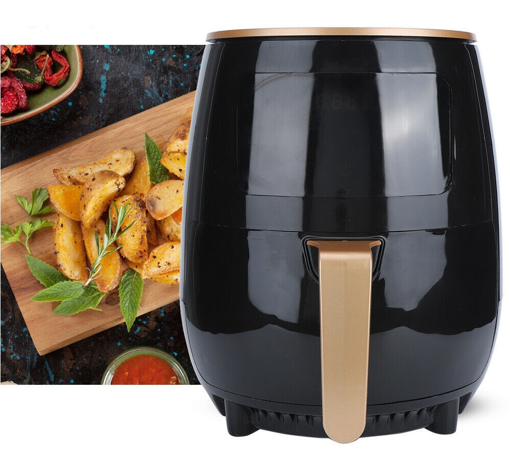 Friteuza cu aer cald, Air Fryer, 2400W, capacitate 6L, afisaj digital, LCD Touch control