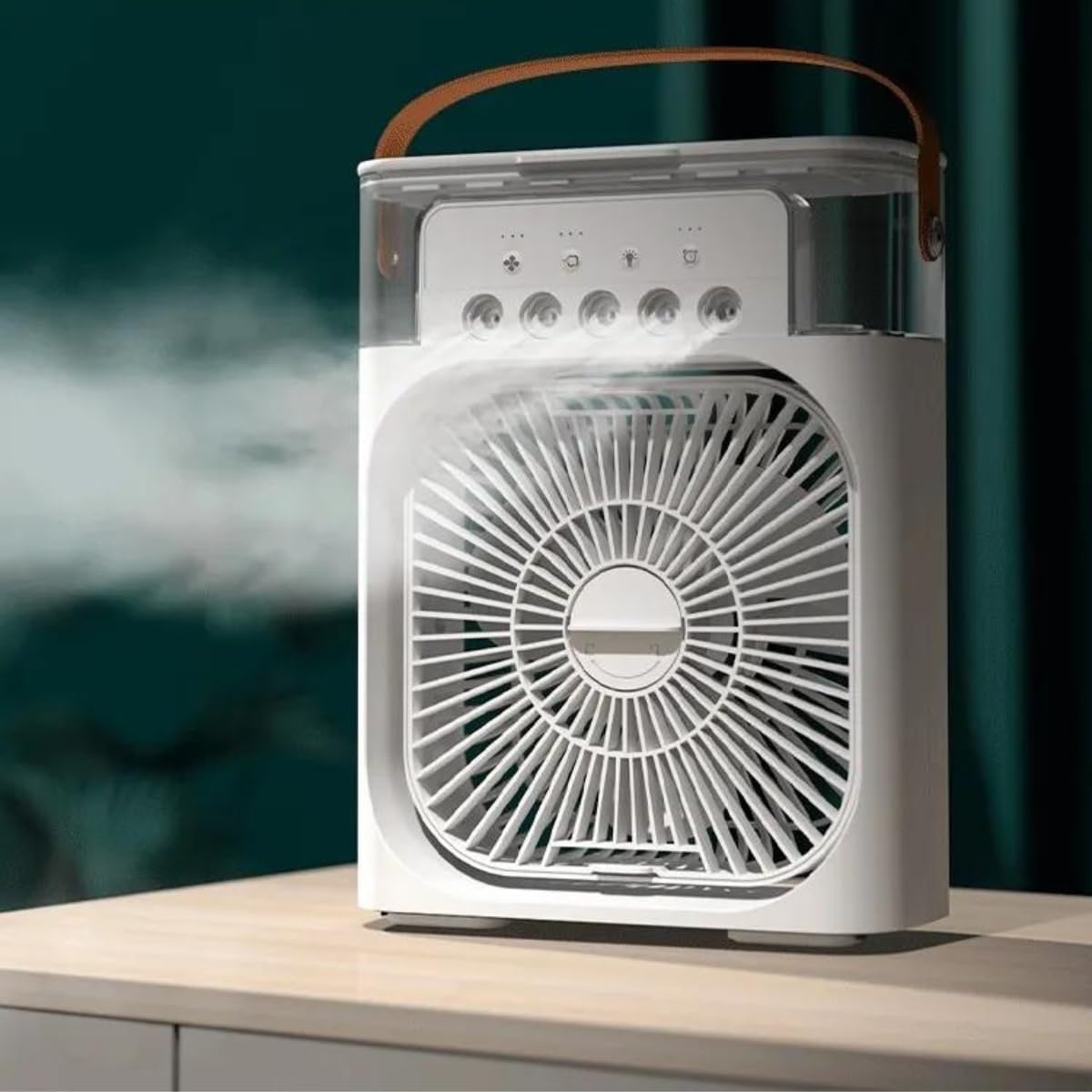 PROMOTIE 1+1 Ventilator Portabil 3 in 1, Iluminare cu 7 Culori