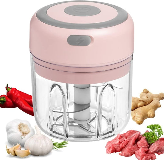 Mini blender electric, tocator pentru usturoi, legume, verde