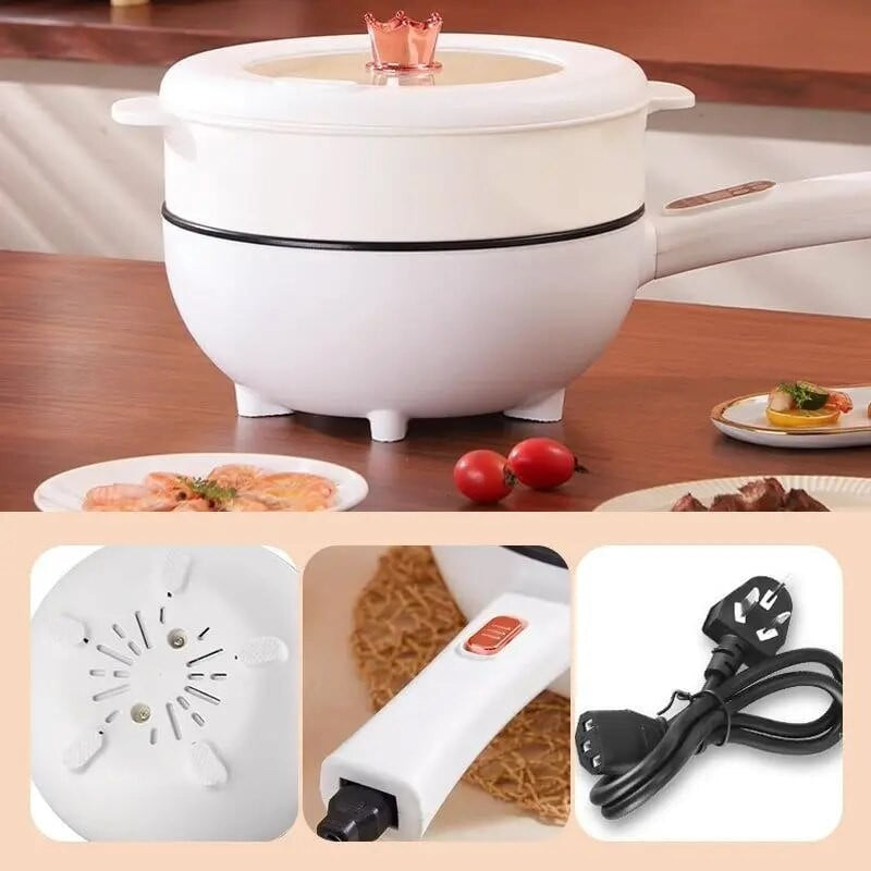 Tigaie Electrică Inteligentă Multifuncțională 3L/4L, 26/30 cm – Plită Digitală Antiaderentă, pentru Gătit Rapid și Sănătos fără Aragaz