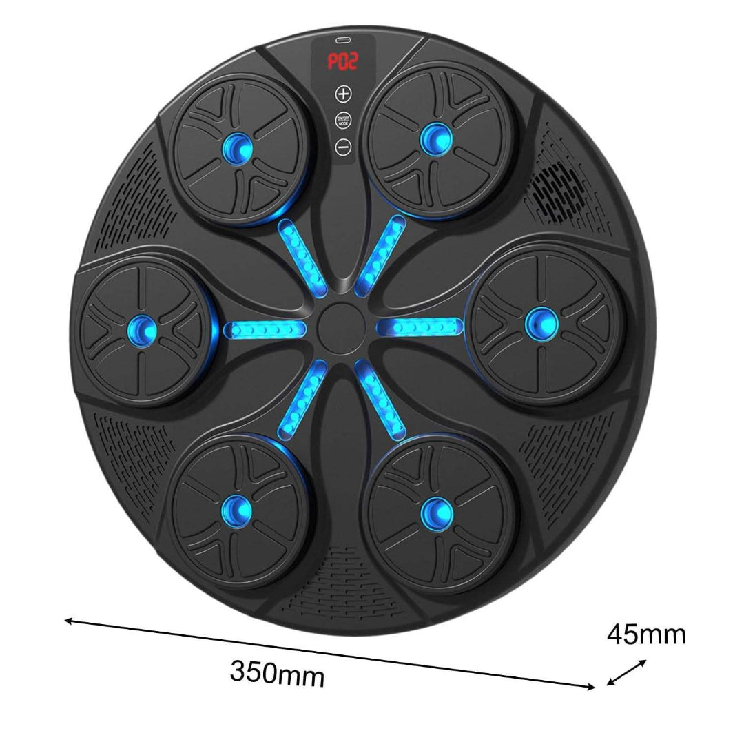 Aparat Inteligent De Antrenament Pentru Box | Cu Muzica, LED-uri Si Functii Interactive | Manusi Incluse, Montare Pe Perete