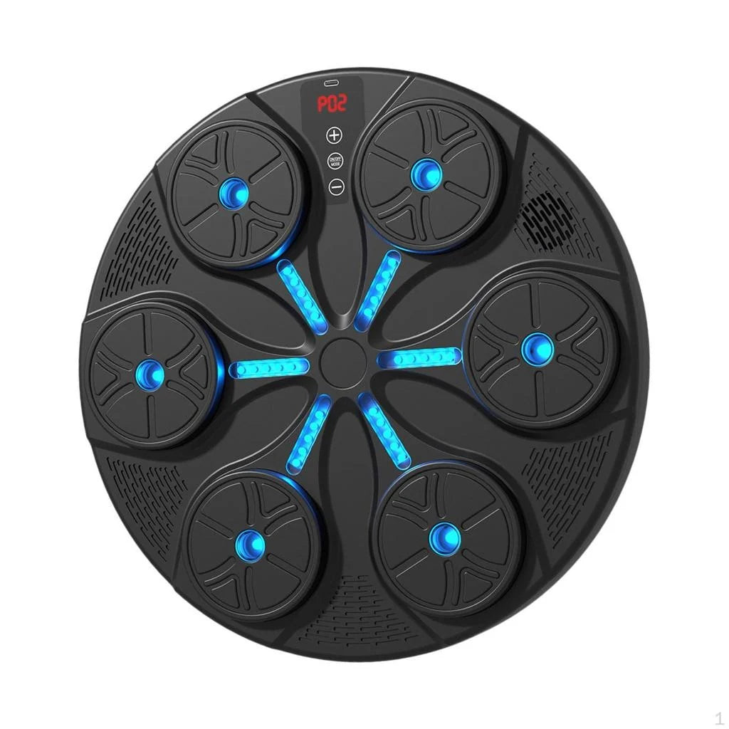 Aparat Inteligent De Antrenament Pentru Box | Cu Muzica, LED-uri Si Functii Interactive | Manusi Incluse, Montare Pe Perete