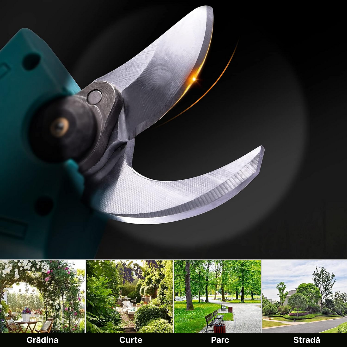 Foarfeca Electrica Pentru Vita De Vie Si Crengi | 2 Acumulatori 48V 2Ah | Taiere 30mm