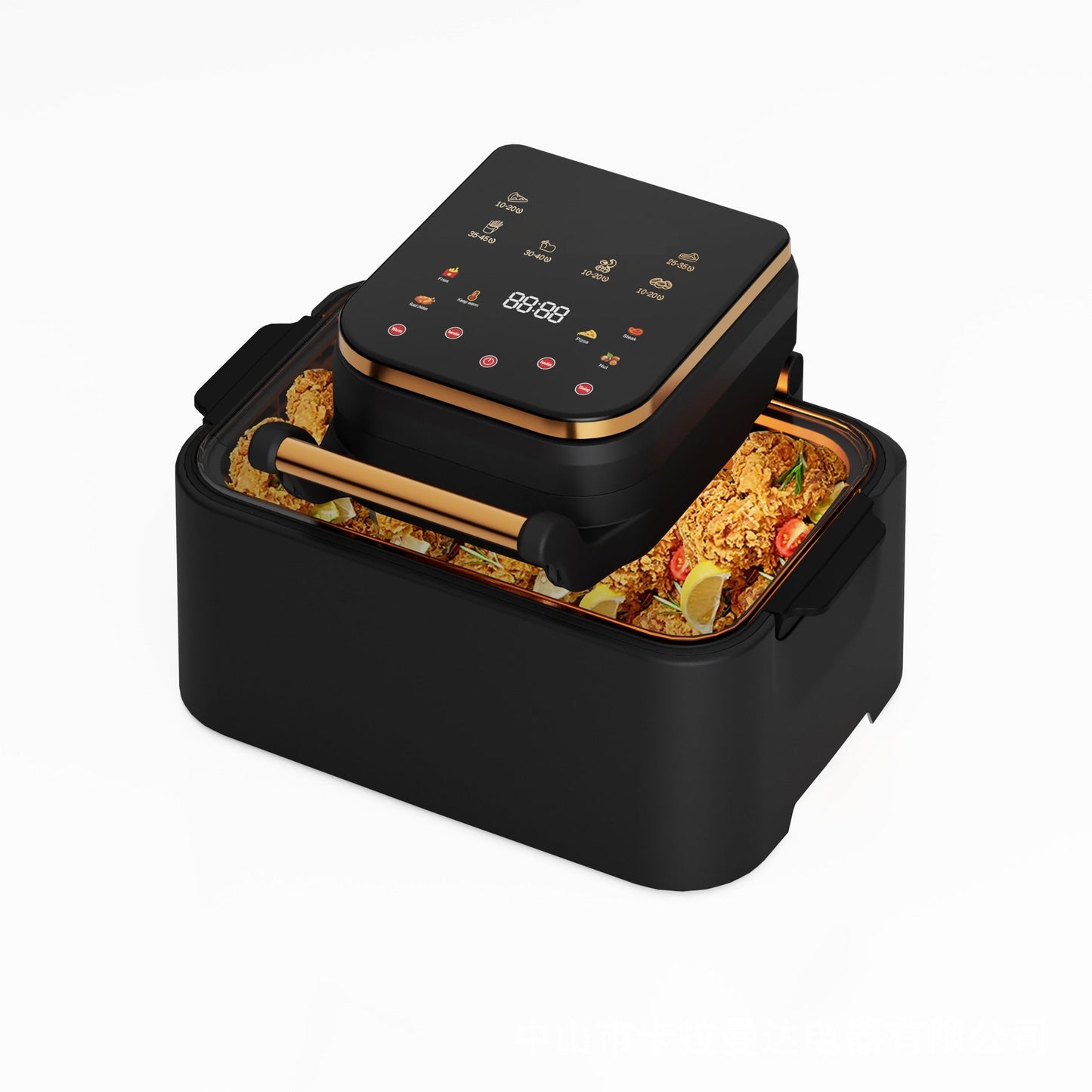 Friteuza Airfryer 3in1 | 12L, 1700W, Digital LED, Touch Control, 11 Programe, Fara Ulei, Rotisor