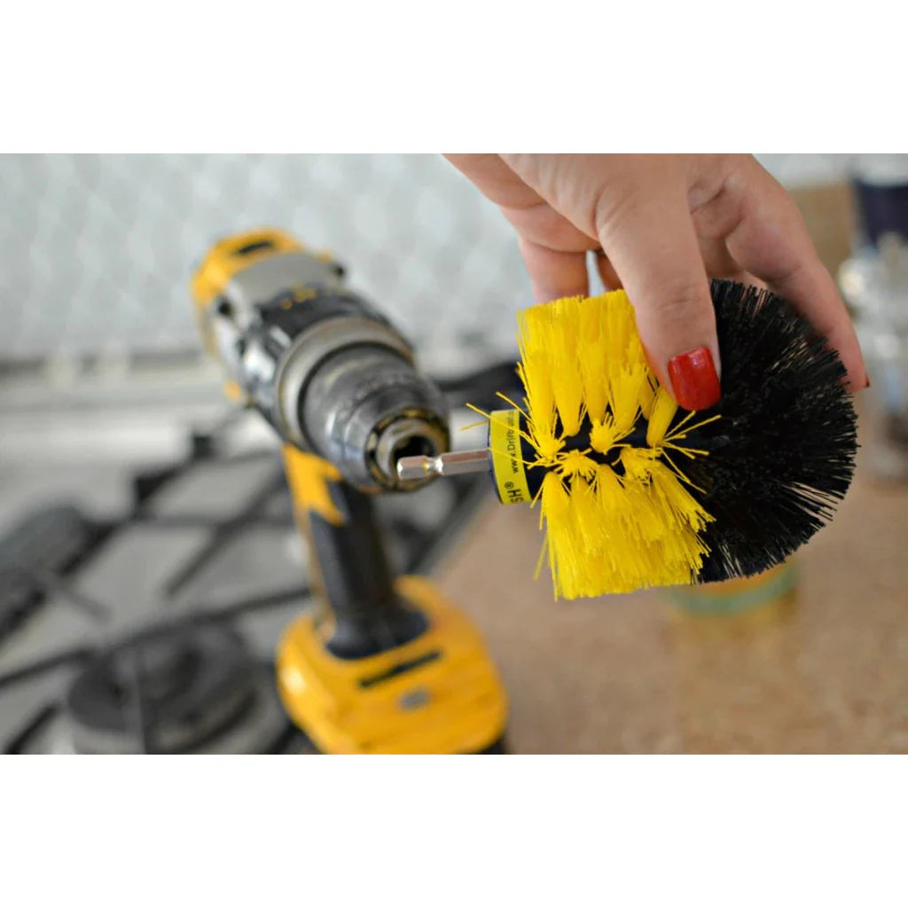 Set 3 perii curatare cu adaptor pentru bormasina/autofiletanta