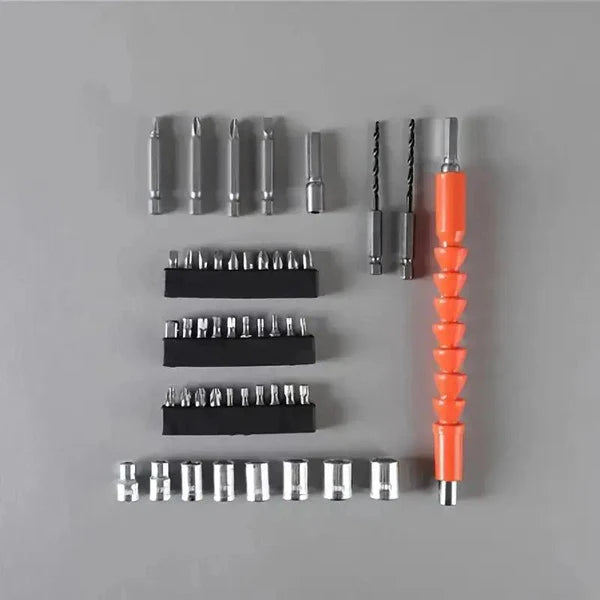 Surubelnita Electrica Portabila | 6 Nm Cuplu, Baterie Li-Ion 1800mAh, Maner Ajustabil, Set Accesorii