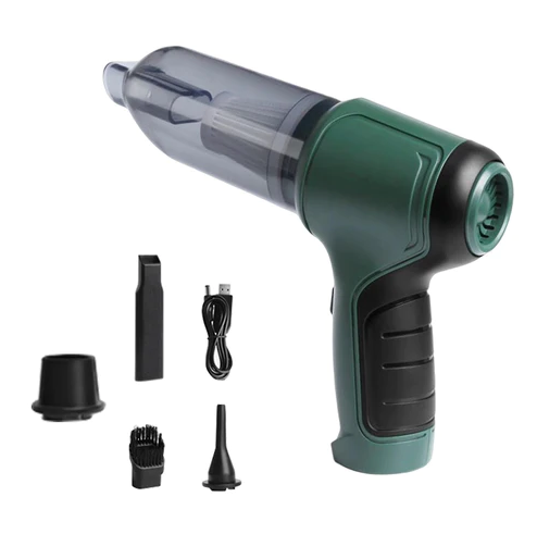 Mini Aspirator Portabil 3 In 1 | Fara Fir Cu Acumulator 4000mAh | Incarcare USB Si Filtru HEPA