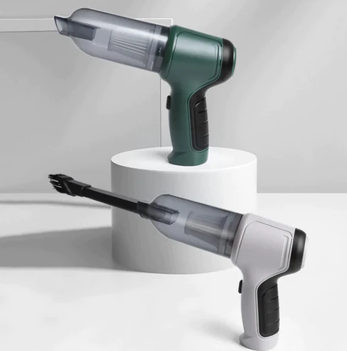 Mini Aspirator Portabil 3 In 1 | Fara Fir Cu Acumulator 4000mAh | Incarcare USB Si Filtru HEPA