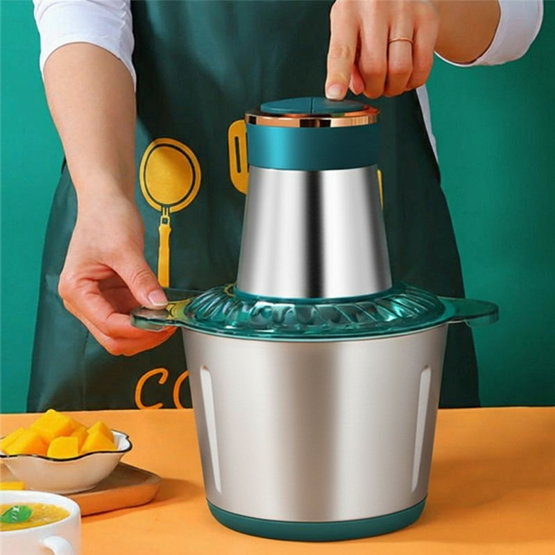 Tocator Electric Multifunctional 850W | 4 Lame Din Otel Inoxidabil, Bol Inox 2L, 2 Viteze