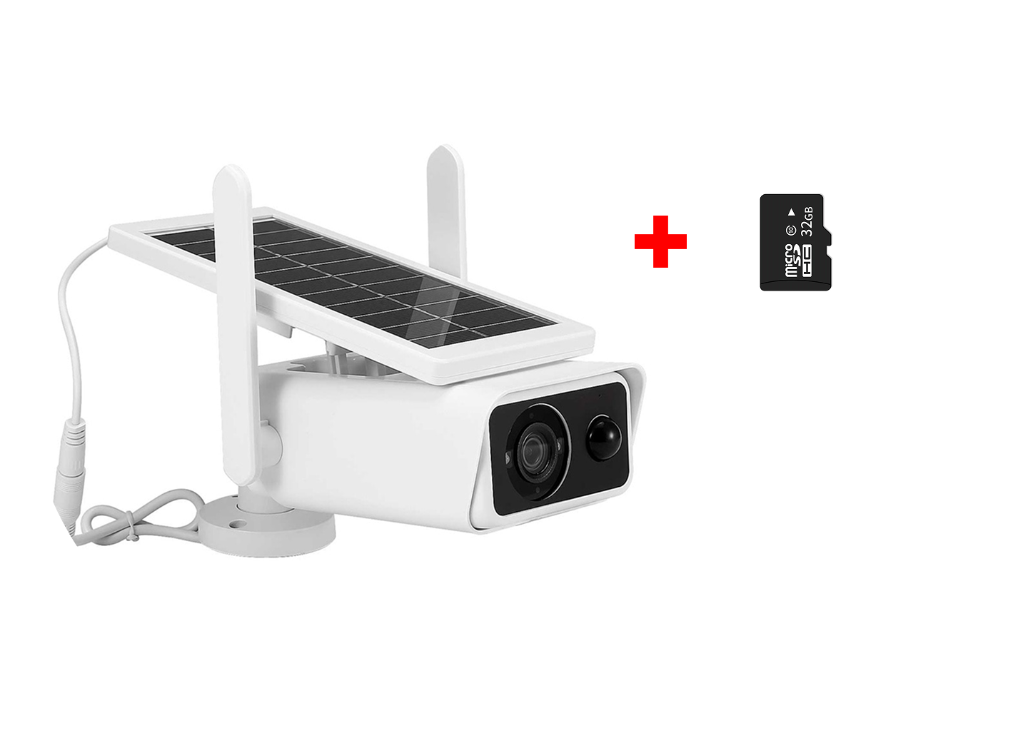 Camera IP WiFi Solara | Full HD 1080P, Senzor PIR, Night Vision 20m, Audio Bidirectional, Card 64GB Inclus, IP66