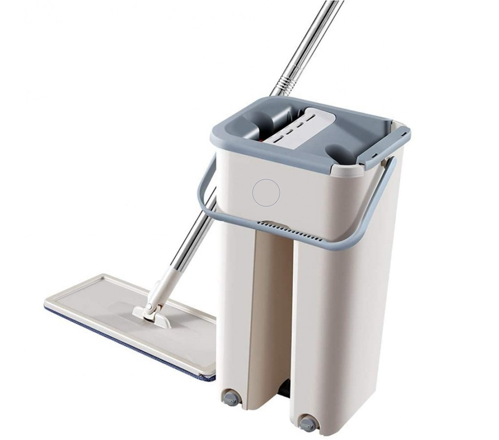 Mop profesional cu doua cuve de spalare si uscare si 2 rezerve incluse