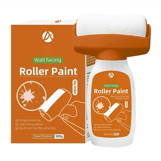 Trafalet cu Rezervor Integrat 2-in-1 | Vopsea Alba Lavabila 500g | Fara Tava | Uscare 30 Min | Retusuri Rapide Interior