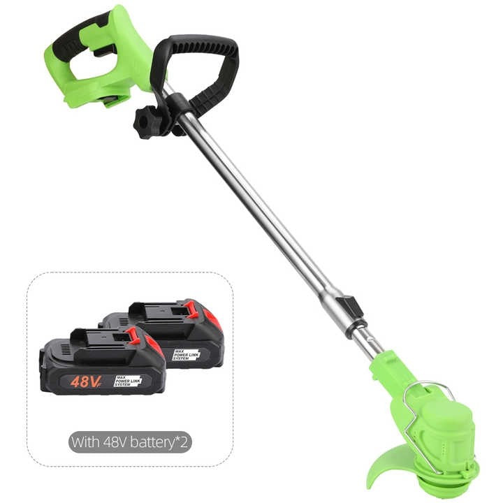 Motocoasa Electrica 24V | 4000 mAh, 18000 RPM, Cu Roti Detasabile, Acumulatori Inlcusi