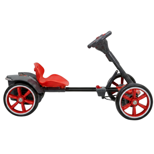 Kart Electric Copii 3-8 Ani | Motor 24V 8km/h | Roti EVA | Audio MP3 Claxon | Marsarier | 90 Min Autonomie | Rosu + Cadou Surpriza