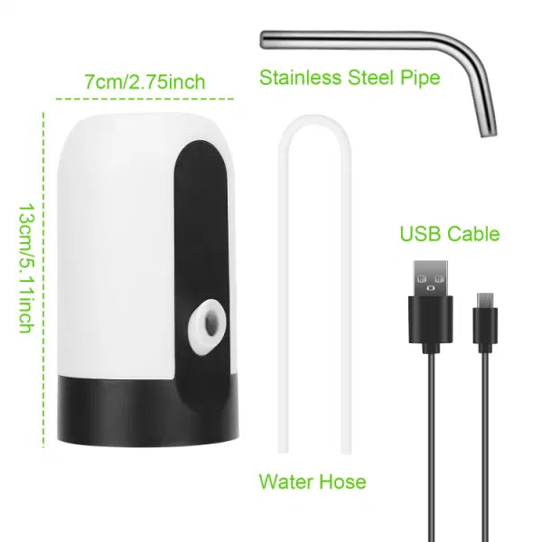 1+1 GRATIS - Pompa Electrica Pentru Dozator, Dispenser de Apa, Incarcare USB