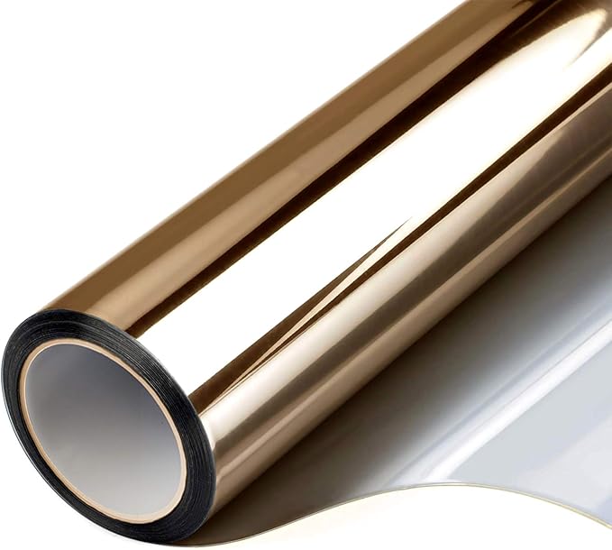 Folie Reflexiva Pentru Geamuri Interioare, cu Efect de Oglinda, Protecție Solara UV, 60x300cm