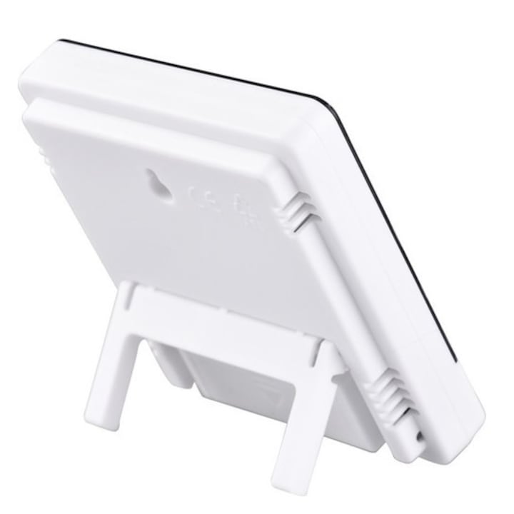 Termohigrometru Digital 3 în 1 | Ceas, Alarmă, Calendar și Senzor de Umiditate