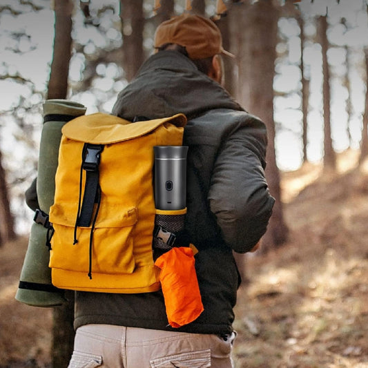 Espressor Portabil Capsule 3-In-1 | Presiune 18 Bar | Aparat Cafea cu Baterie Integrata | Incalzire Apa | USB-C