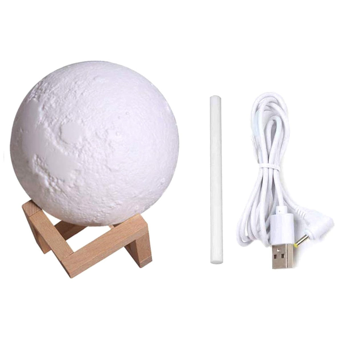 Lampă De Veghe Cu Umidificator | Luna Moon 3D | 880 ml | 15 cm | Difuzor De Uleiuri Esențiale