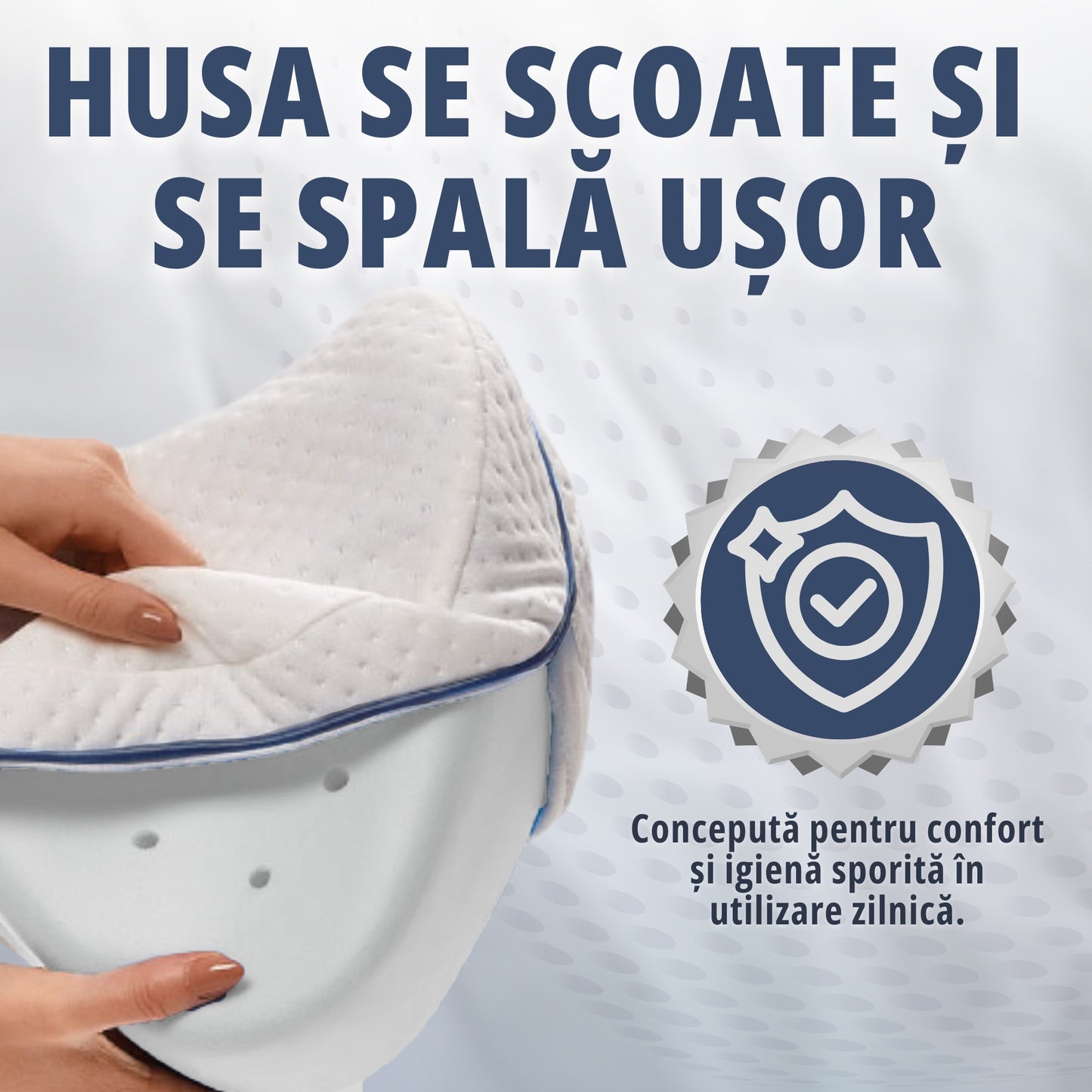 Perna Ortopedica Pentru Genunchi Si Picioare | Spuma Cu Memorie | Amelioreaza Durerile De Spate Si Solduri