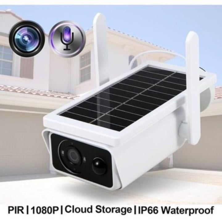 Camera IP WiFi Solara | Full HD 1080P, Senzor PIR, Night Vision 20m, Audio Bidirectional, Card 64GB Inclus, IP66
