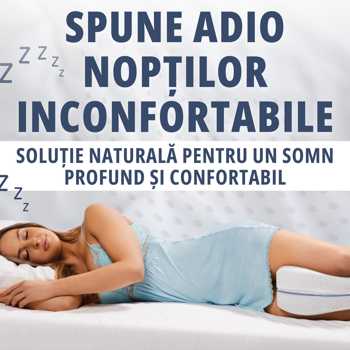 Perna Ortopedica Pentru Genunchi Si Picioare | Spuma Cu Memorie | Amelioreaza Durerile De Spate Si Solduri