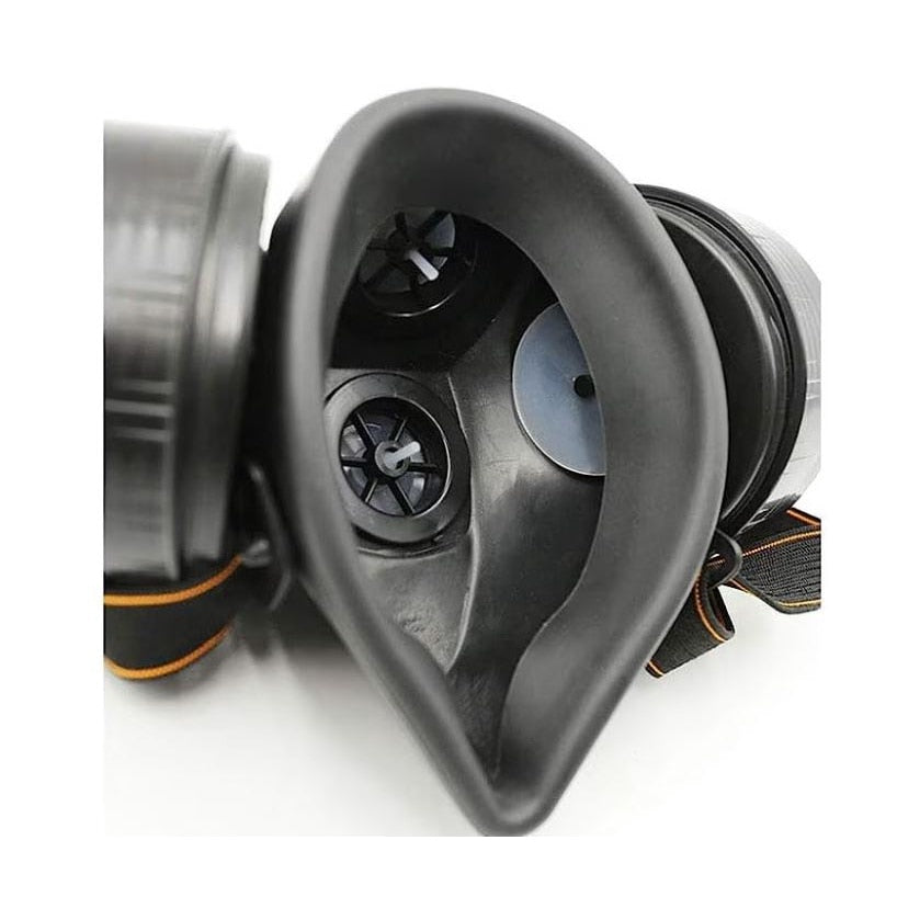Masca De Protectie Cu 2 Filtre De Carbon Activ Si Ochelari | Anti-Praf, Anti-Vapori, Anti-Poluare