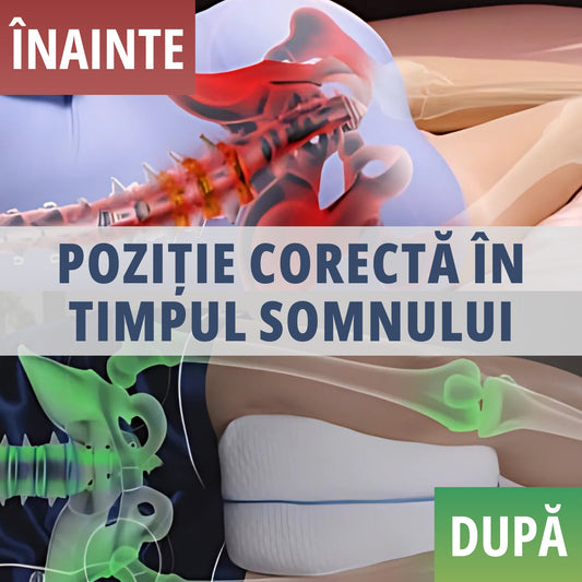 Set 2 Perne Ortopedice Pentru Genunchi Si Picioare | Spuma Memory Foam | Suport Lombar & Corectarea Posturii