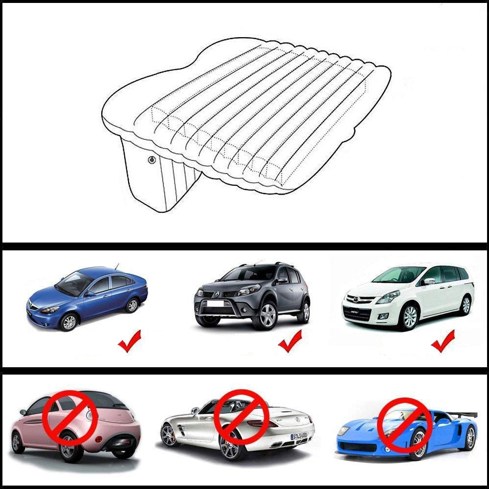 Saltea Auto Gonflabila Couch Air | Cu Pompa 12V Inclusa | 86 x 40 x 135 cm | 2 Perne + Husa Transport