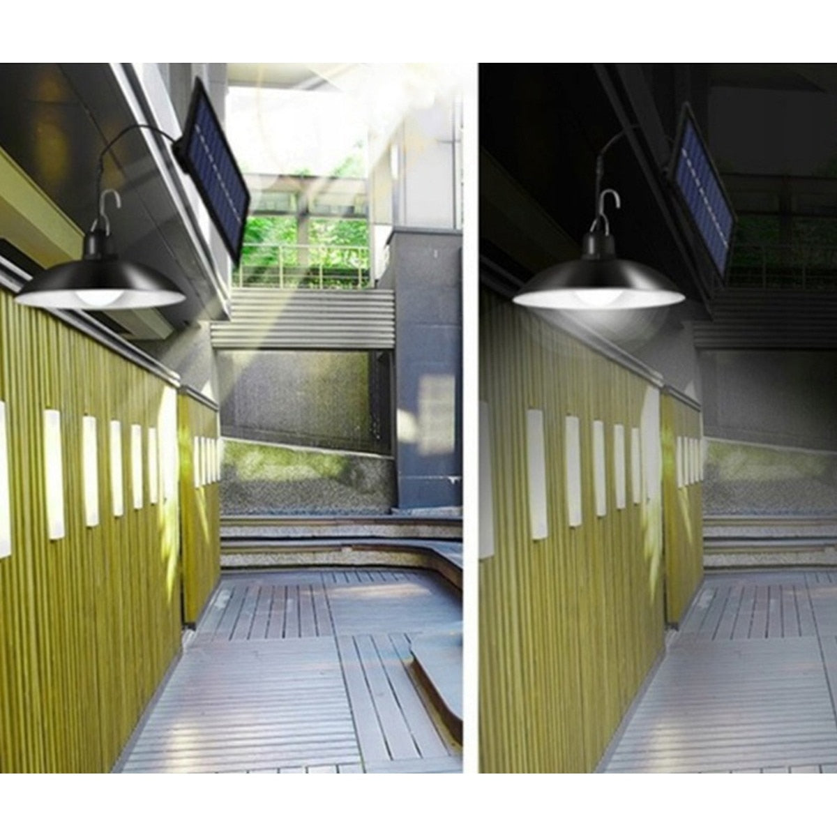 Lampă Solară Suspendată | 30W | 90 Lm/W | Cu Telecomandă | IP65 | 3 Culori De Lumină