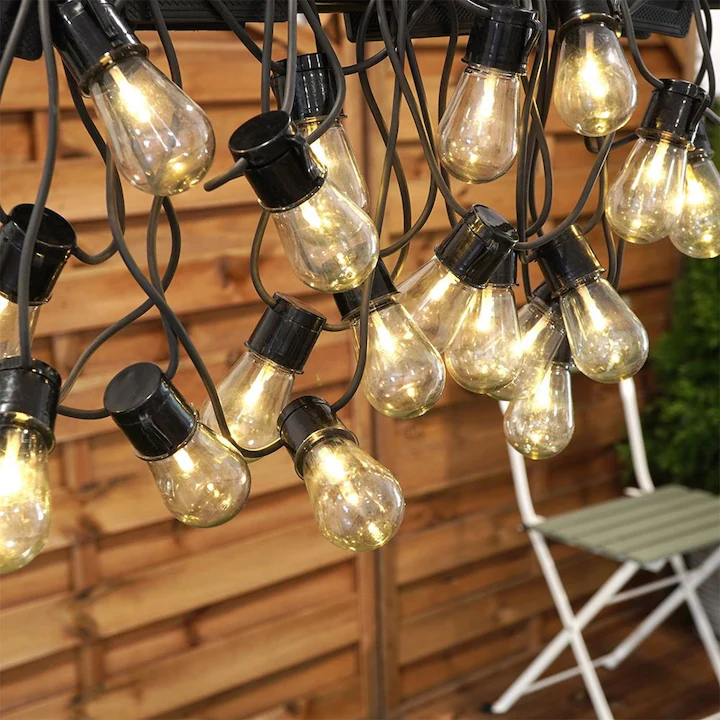 Ghirlanda Decorativa LED Vilde | 30 Becuri LED | Functie Timer | IP44 | 30 m | Lumina Calda | Interior & Exterior