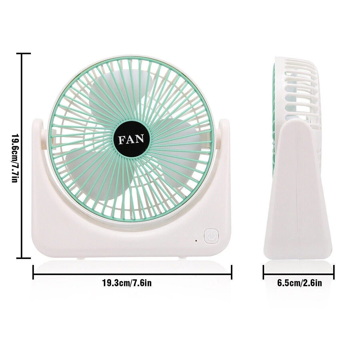 Ventilator Portabil cu 3 Trepte de Viteză și Baterie Reîncărcabilă – Design Compact și Silențios, USB, Ideal pentru Birou, Casă și Excursii