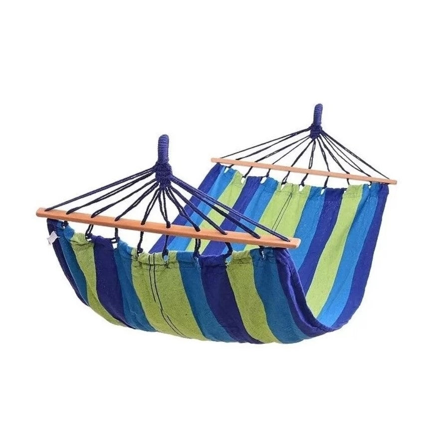 1 + 1 GRATIS - Hamac simplu WERSTIL, o persoana, bara de lemn, 200 x 80cm