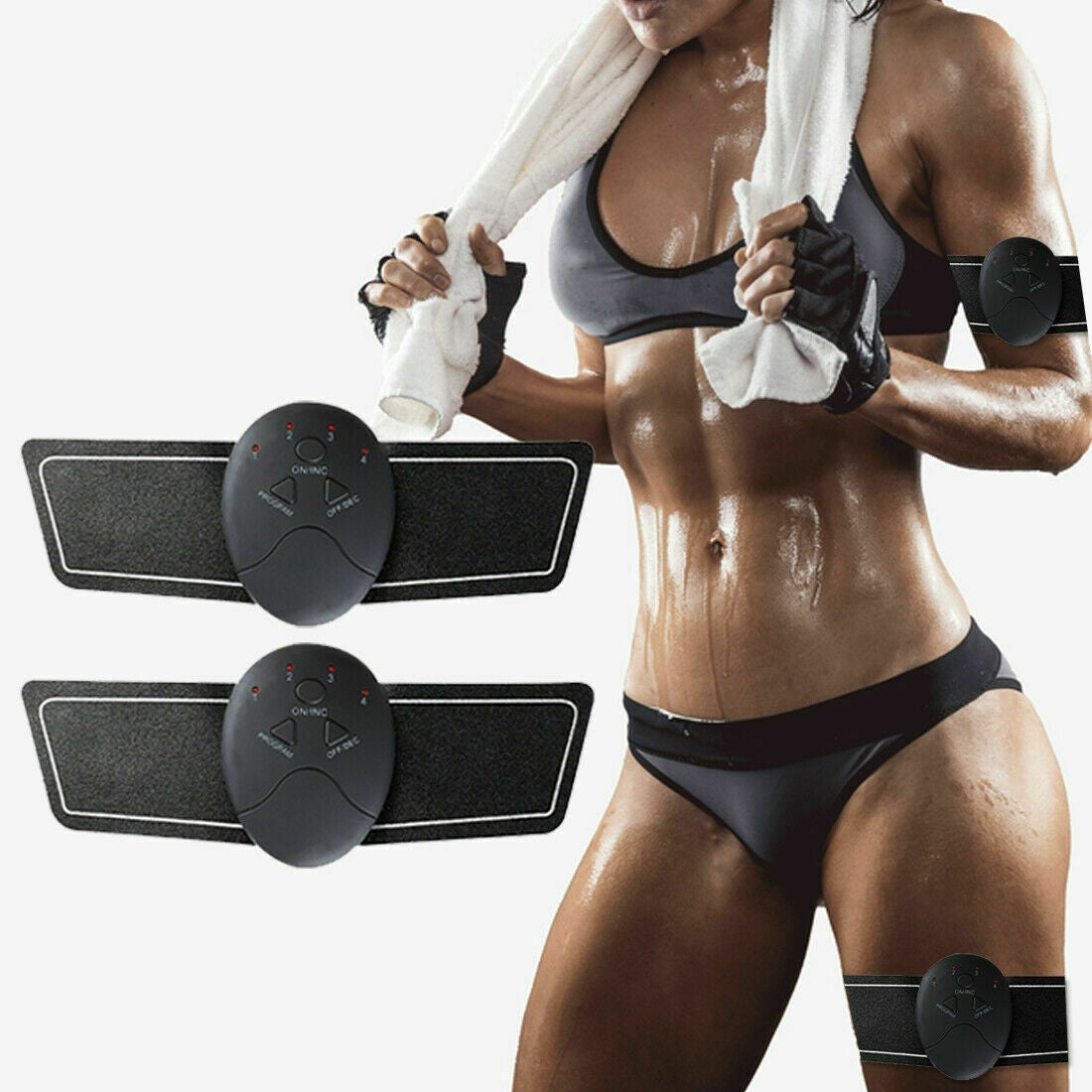 Set Aparat electrostimulare muschi 5 in 1 Fesieri + Aparat pentru Abdomen Brate, Aparat cervical, Anticelulitic, Modelare, Masaj Tonifierea Muschilor WerStil