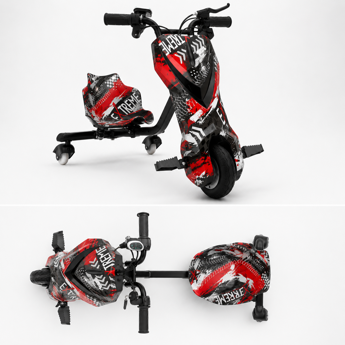 Trotinetă Electrică de Drift 36V, 250W, 3 Roți, Design Racing Extreme