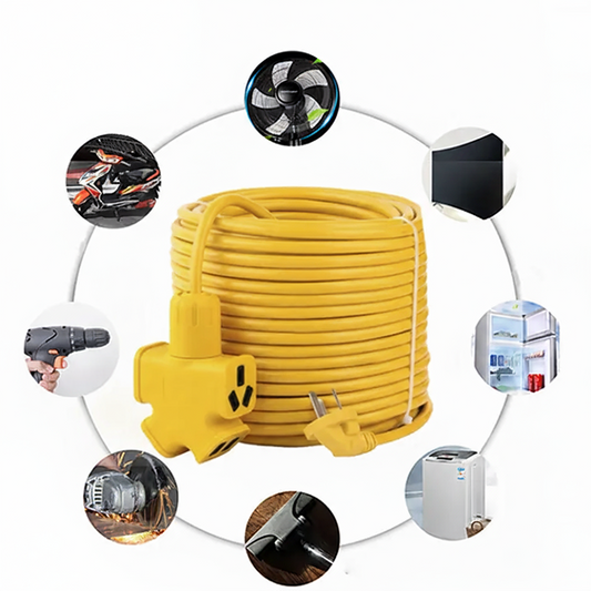 Prelungitor Electric 30m | 4 Prize si Cablu Gros 10A-250V | Interior Si Exterior | Rezistent la Intemperii