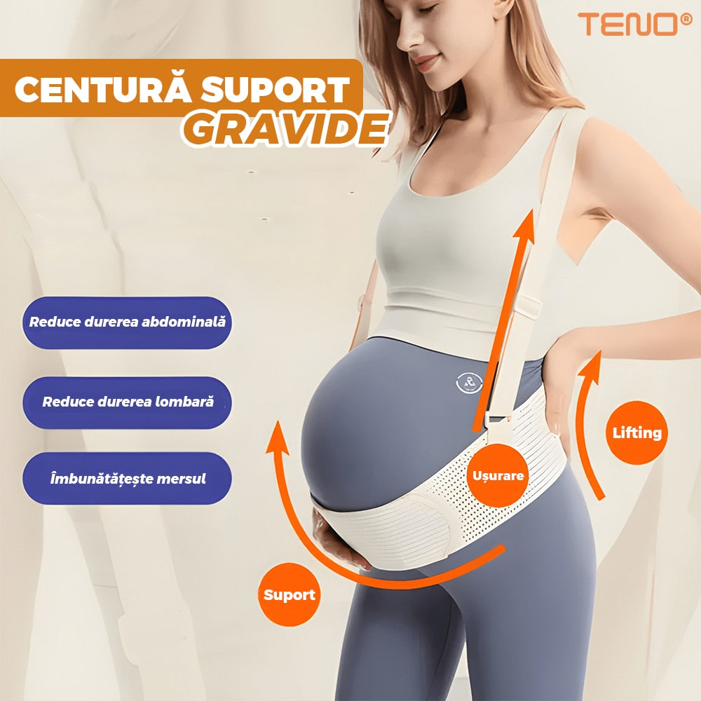 1+1 Centură Abdominală pentru Gravide Aden, Suport Lombar Elastic