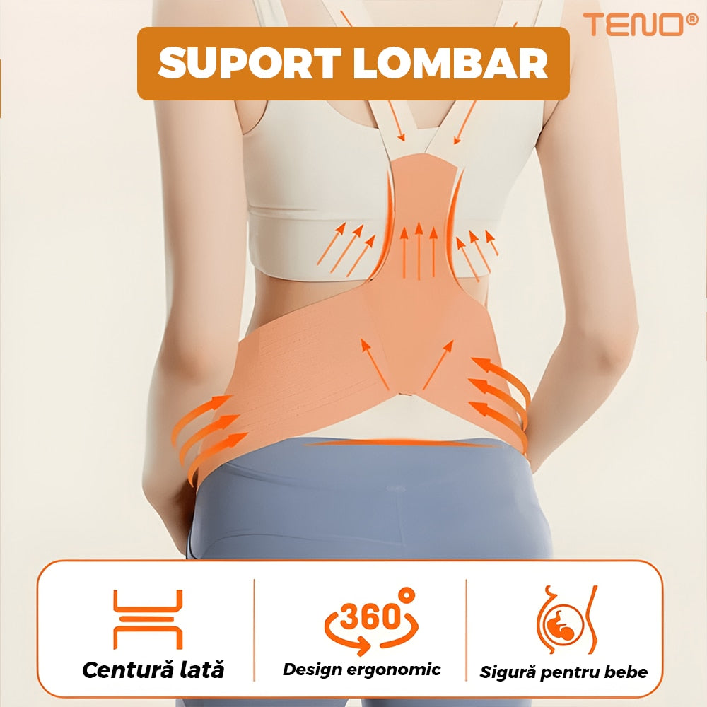 1+1 Centură Abdominală pentru Gravide Aden, Suport Lombar Elastic