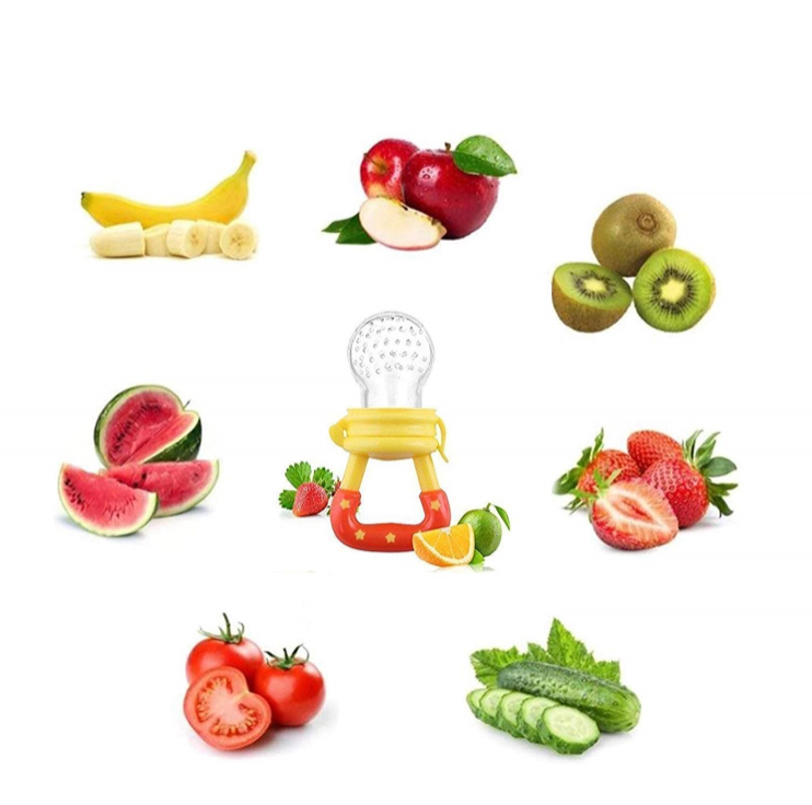 PROMO Set Complet Piese Hranire Bebe + Suzeta Pentru Fructe | Silicon Fara Alergeni | Diversificare: Baveta, Farfurie, Bol, Cana, Lingurita Si Furculita
