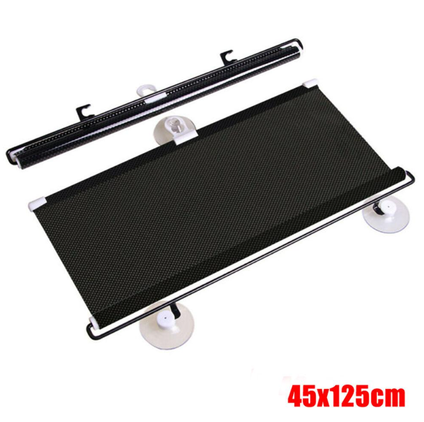1 + 1 GRATIS - Parasolar perforat retractabil cu ventuze, 45 cm x 125cm