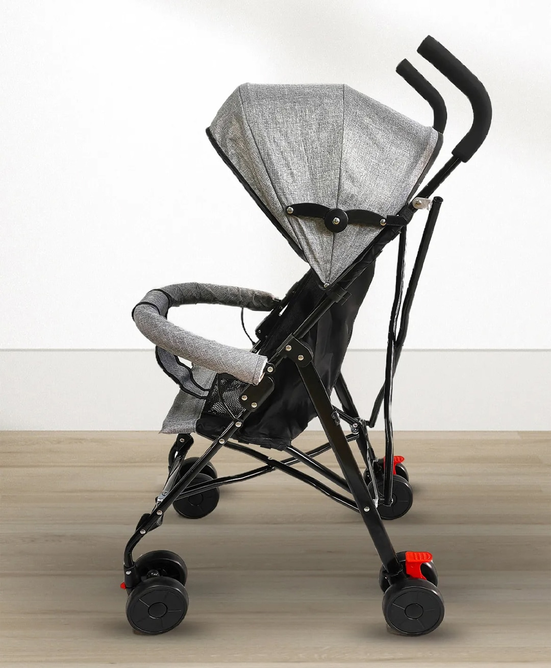 Carucior Bebe Pliabil Ultra Usor 4.2kg | Spatar Reglabil 95-175° | Centura 5 Puncte | Copertina Extensibila | Roti 360°