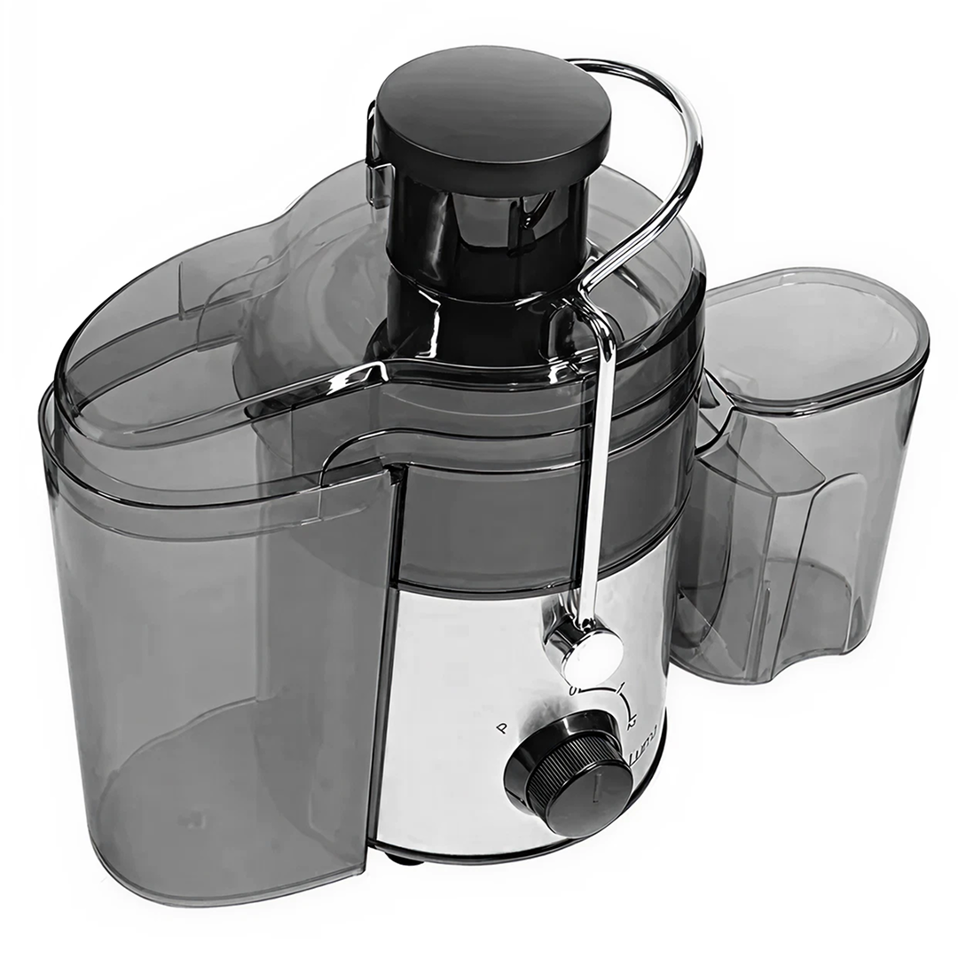 Storcator Citrice Electric 800W | 2 Trepte Viteza | Rezervor 550ml | Compartimente Separate Suc/Resturi | Curatare Rapida | Argintiu | Transport Gratuit