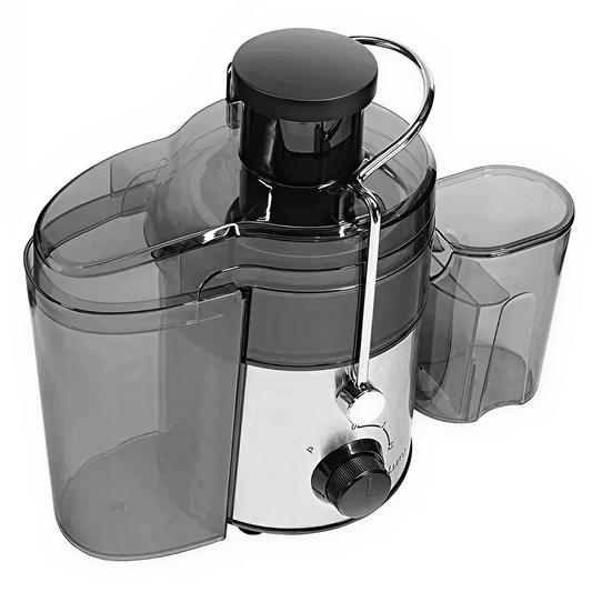 Storcator Citrice Electric 800W | 2 Trepte Viteza | Rezervor 550ml | Compartimente Separate Suc/Resturi | Curatare Rapida | Argintiu | Transport Gratuit