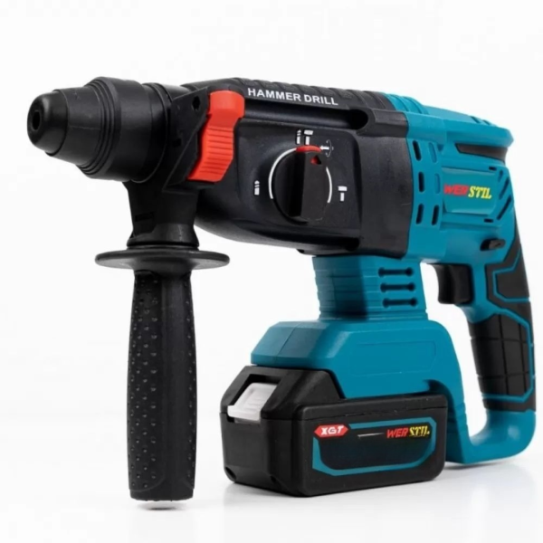 Trusa Scule WERSTIL | Autofiletanta + Flex + Rotopercutor + Masina Cu Impact | 3 Acumulatori 48V 5AH | Set Profesional Fara Fir