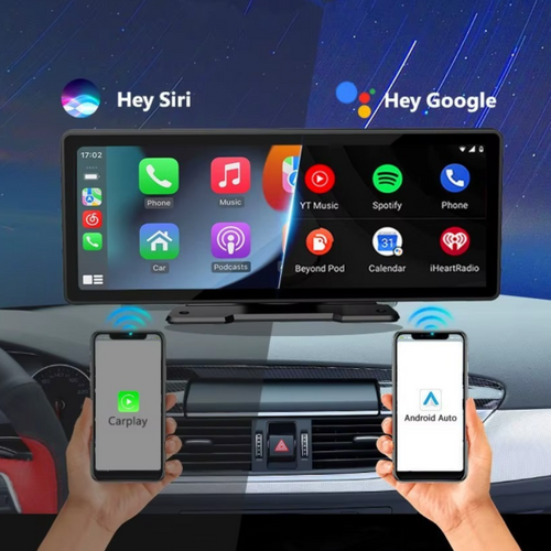 Navigatie auto touchscreen HD 10.26 inch cu CarPlay Wireless, camere fata si spate, Bluetooth, oglindire ecran, universala 12V