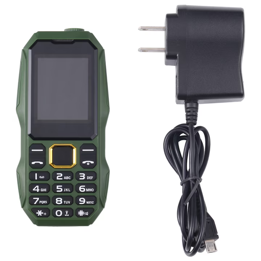 Telefon Militar Dual SIM | Carcasa Antisoc | Baterie 5800 mAh | Lanterna Puternica | Radio FM | 2G